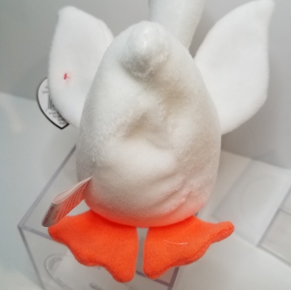 TY Gracie the Swan Beanie Baby Clear Case 90s Y2K - Picture 5 of 5